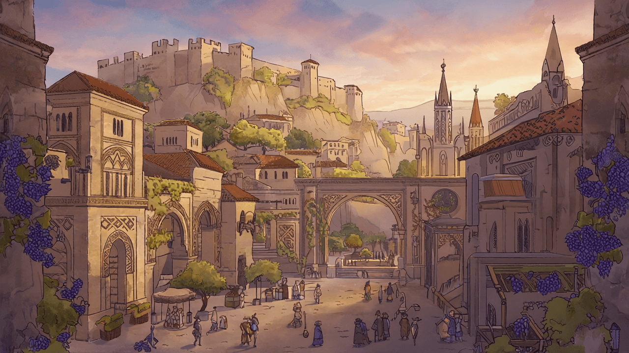 Virtual Plasencia, Spain: The Medieval Vines of Three Faiths (A cooperative strategy game)
